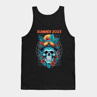 Summer Skull Design 2023 Tank Top